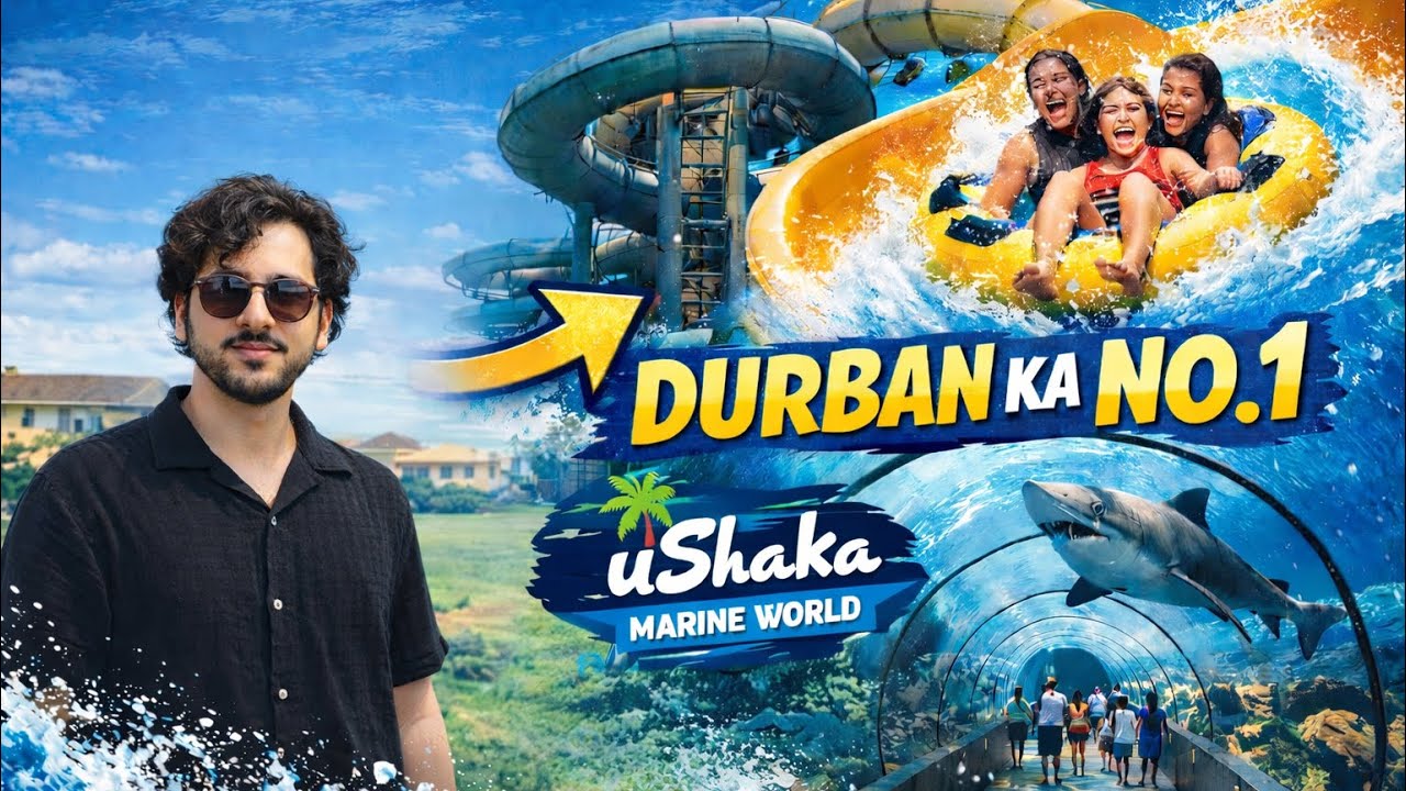 South Africa ka Sab Se Famous Water Park | uShaka Marine World | With Cousins ✨💗