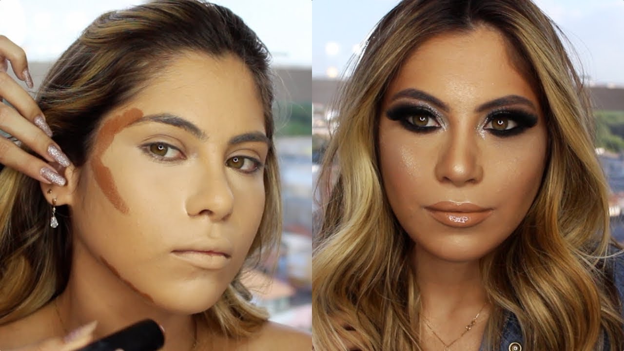 MAKE ELABORADA PARA NOITE - MAQUIANDO CLIENTE #93 |  Nath Freire