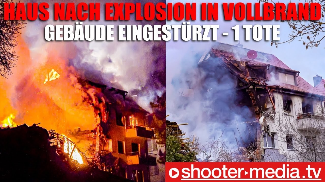 💥  Heftige Explosion mit Gebäudevollbrand & Einsturz  💥 | 🔥  1 Tote  🚒 | Großeinsatz