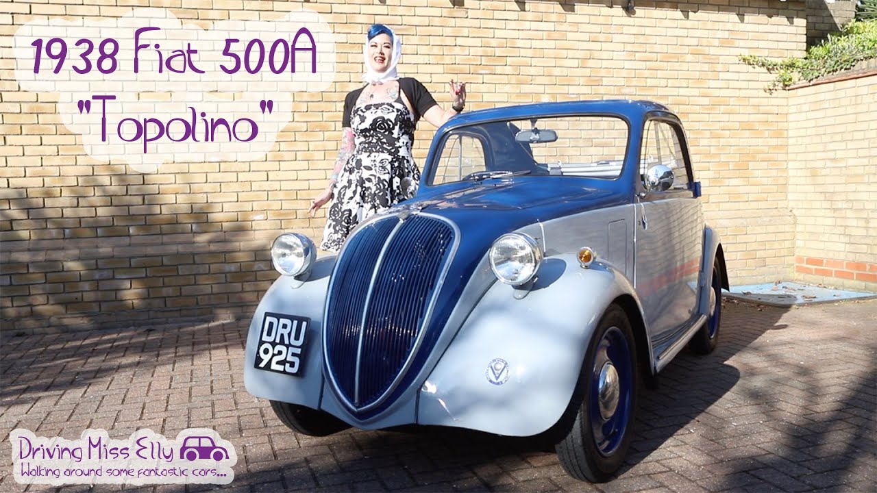 Fiat 500A / Fiat Topolino 1938 walk around with Miss Elly