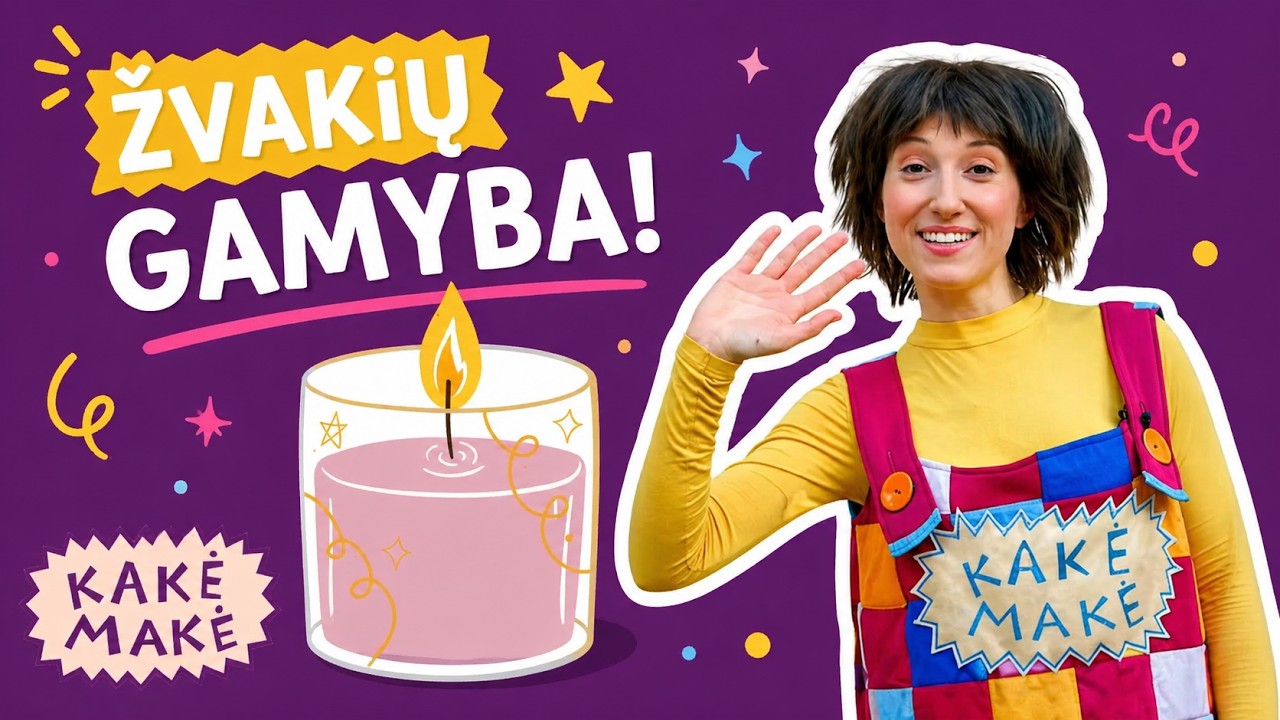 Pasigamink tikrą žvakę su Kake Make! Ką pasakė Kakė Makė?