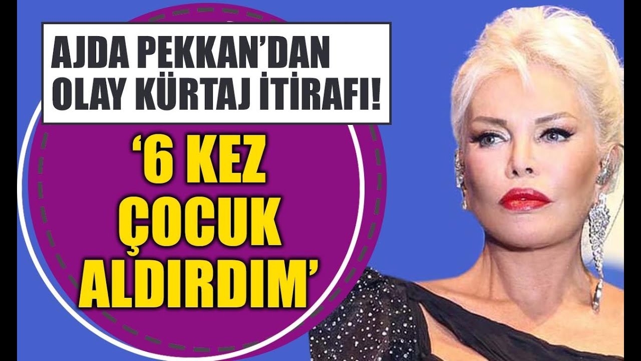 Ajda Pekkan'dan olay k&uuml;rtaj itirafı | 6 kez &ccedil;ocuk aldırdım