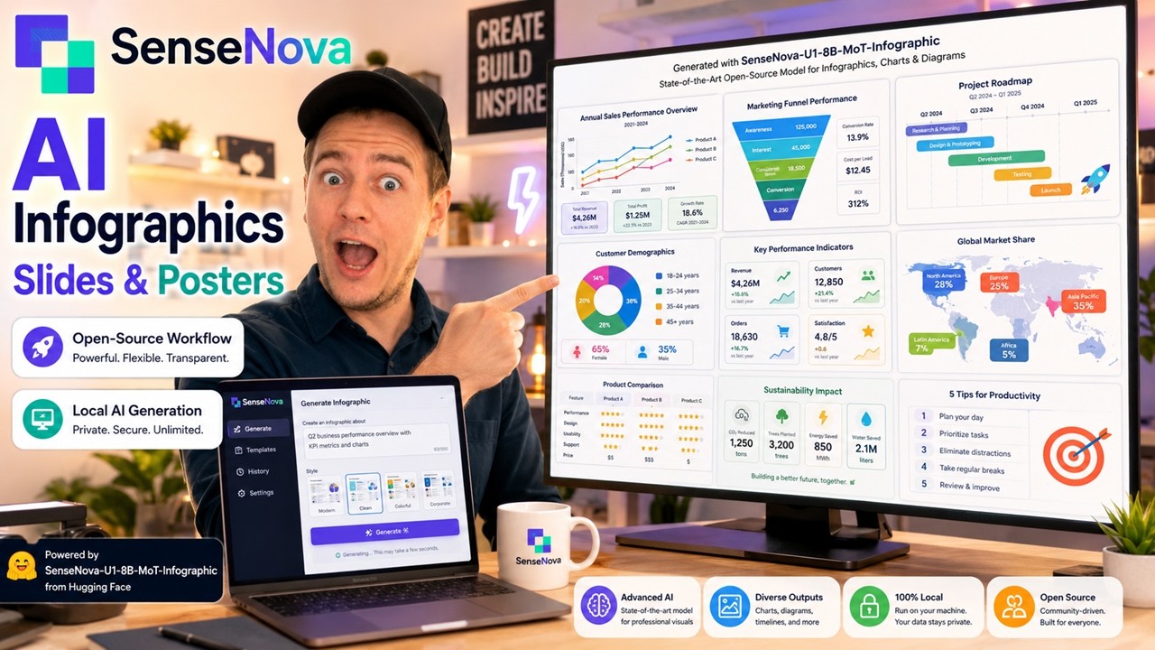 SenseNova U1 &ndash; Open-Source AI Infographics & Slides