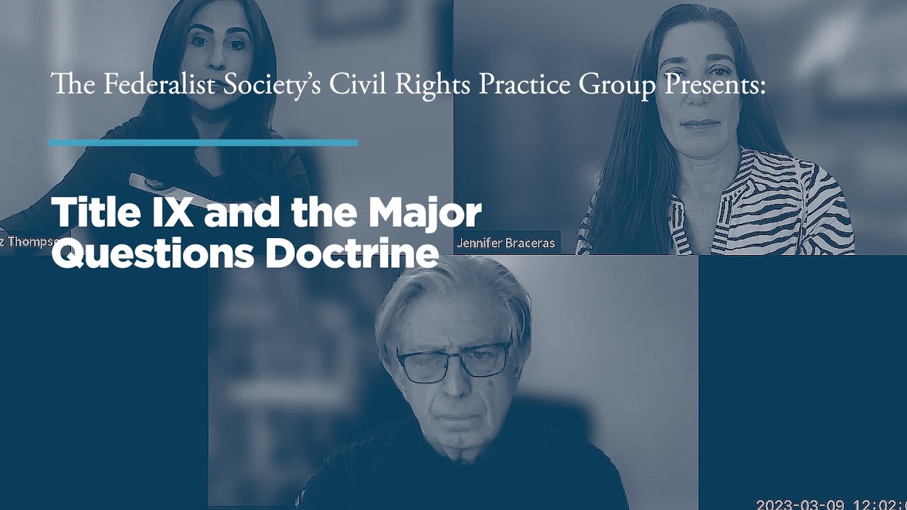 Title IX and the Major Questions Doctrine