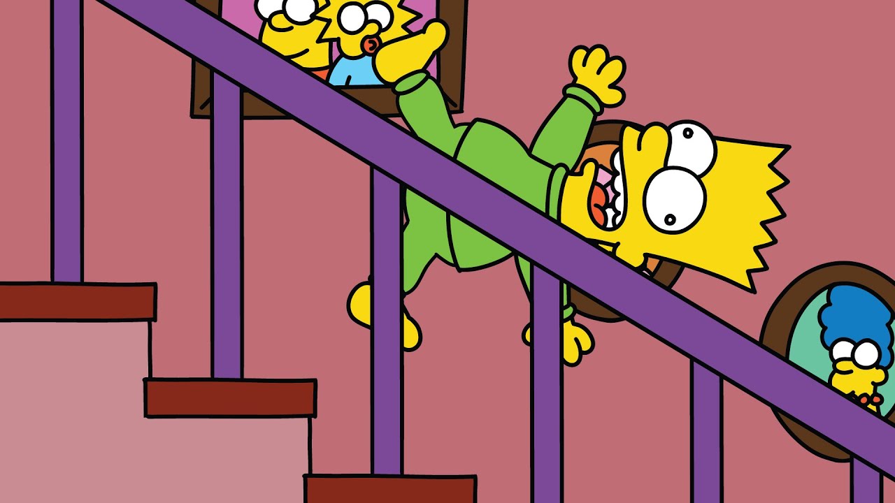 Bratty Bart Falls Down the Stairs! &ndash; The Simpsons Fanimation