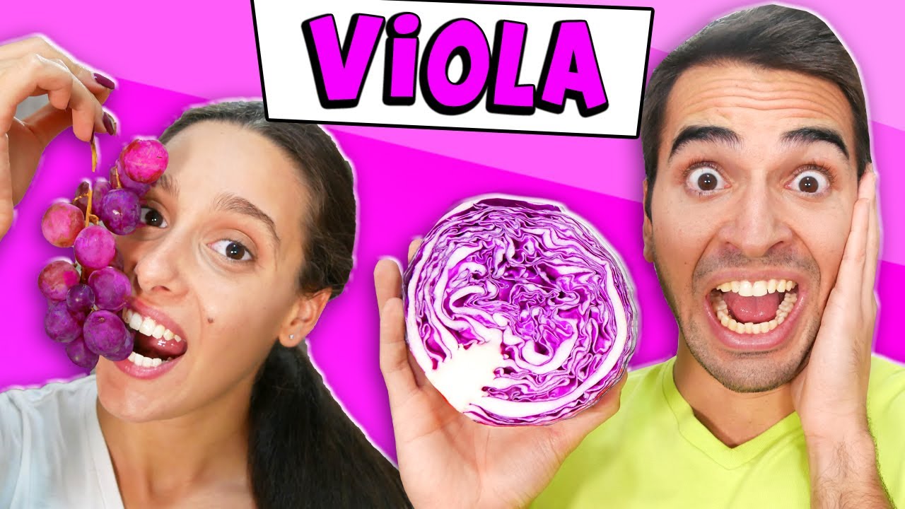 MANGIAMO SOLO CIBO VIOLA PER 24 ORE!