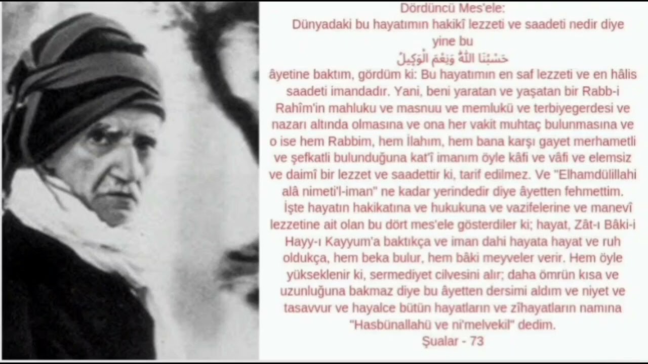 Şualar 14 Şua Kalben Tam Barışınız-Üçüncü Said Dönemi