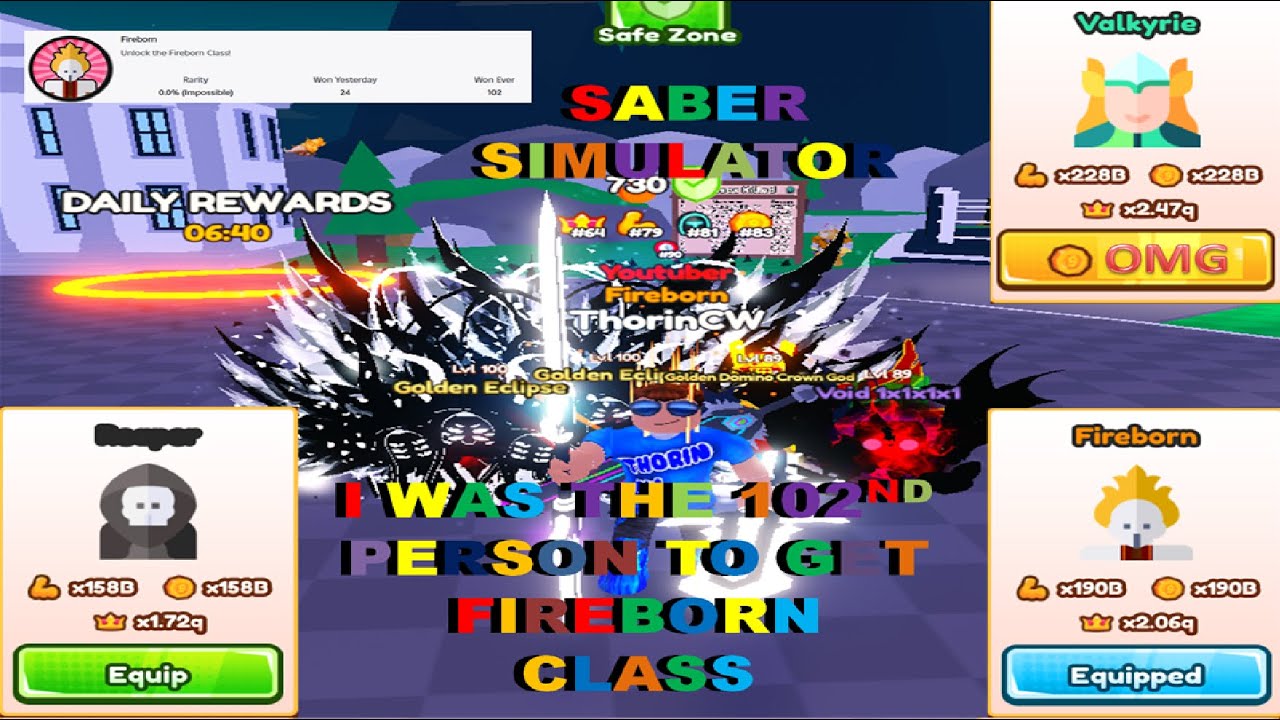 How Much Does The Valkyrie Class Cost In Saber Simulator 2025?