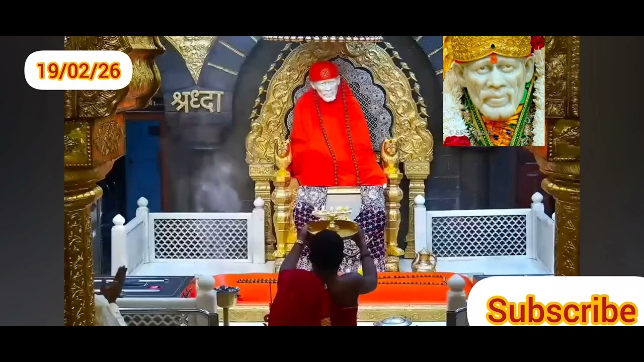 Sai Baba Darshan Live Sej Arati 19/02/26