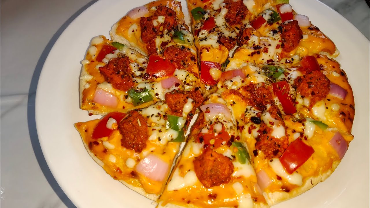 Ramdan Series ep24:-Best Chicken Cheese 🍕🤤|How to make pizza in Pan|#chickenpizza#foodshorts#pizza