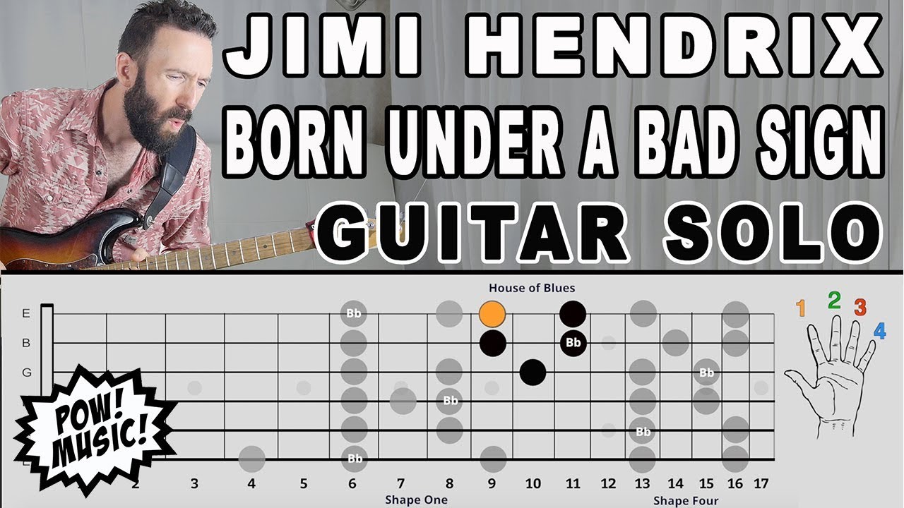 Jimi Hendrix - Born Under a Bad Sign - Guitar Solo FretLIVE Lesson and Exploration