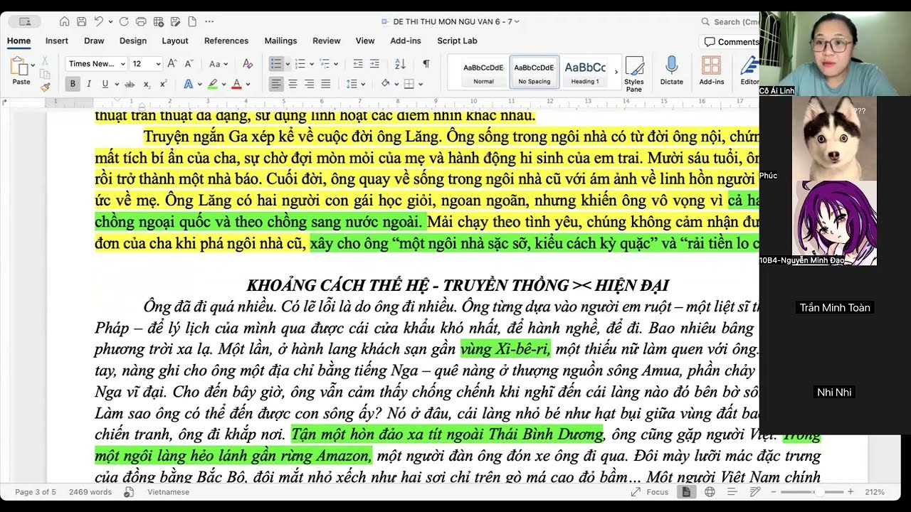 PHƯƠNG PHÁP LÀM ĐỀ ĐỌC HIỂU KHÔNG ĐỂ MẤT ĐIỂM TRUYỆN NGẮN - CÔ ÁI LINH