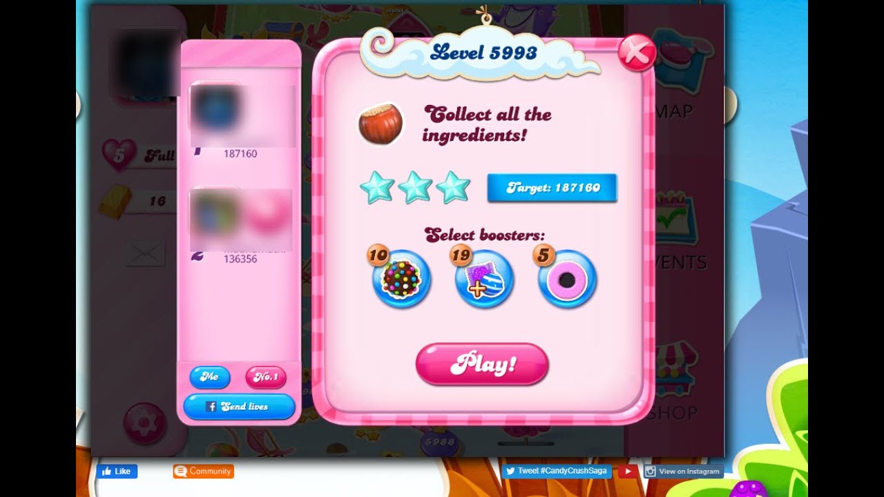 #CandyCrushSaga || Level #5993 without any booster || #5993