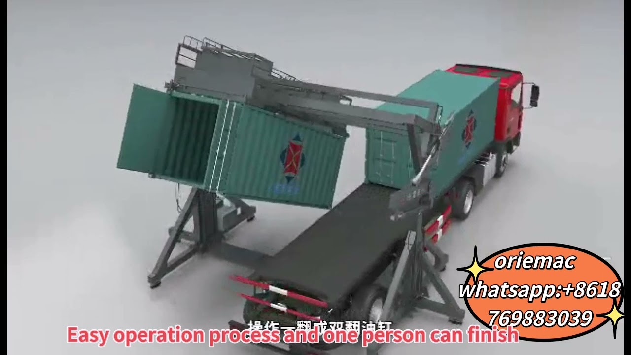 New Design Container Tilter Applied to Chemical,Coal,Steel Loading and Unloading