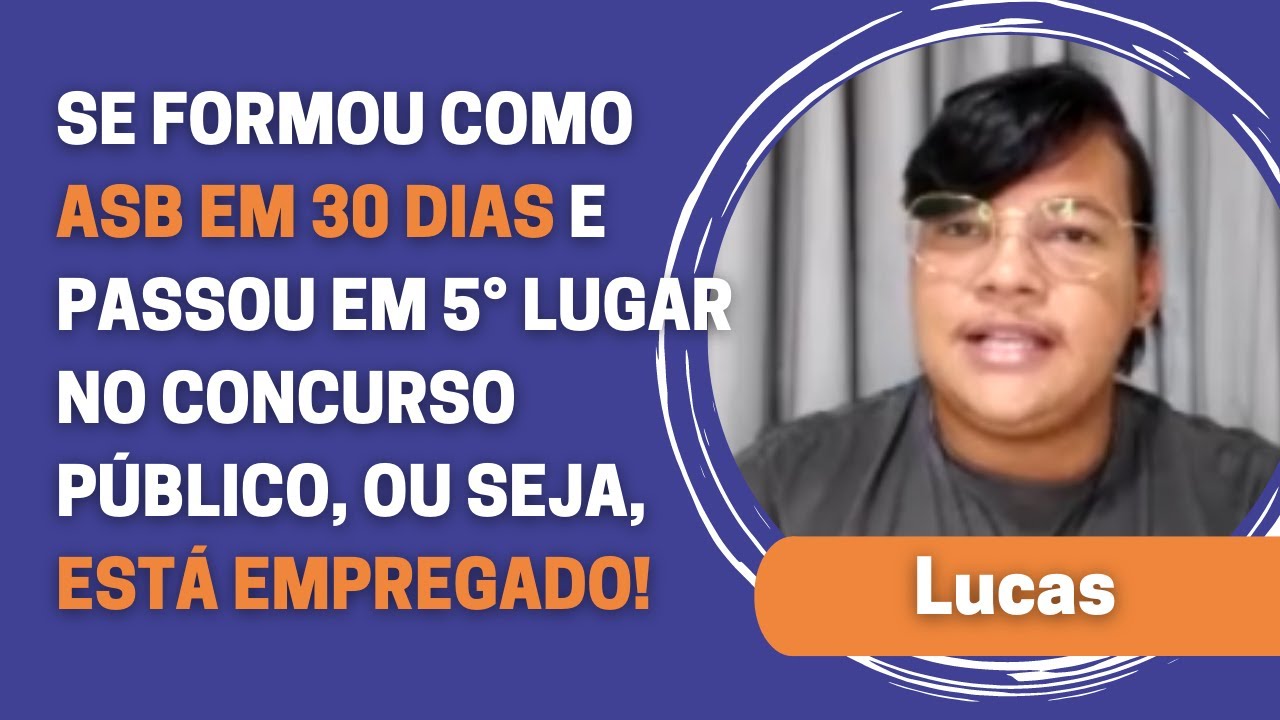 SE FORMOU COMO ASB EM 30 DIAS E ESTÁ EMPREGADO! │ Agiliza ASB