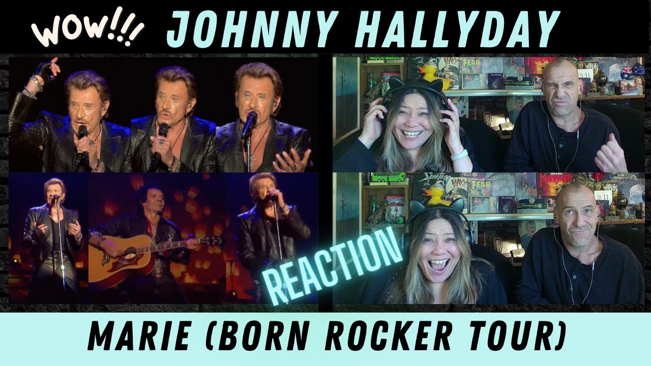 Reaction - Johnny Hallyday - Marie (Born Rocker Tour) | Angie & Rollen