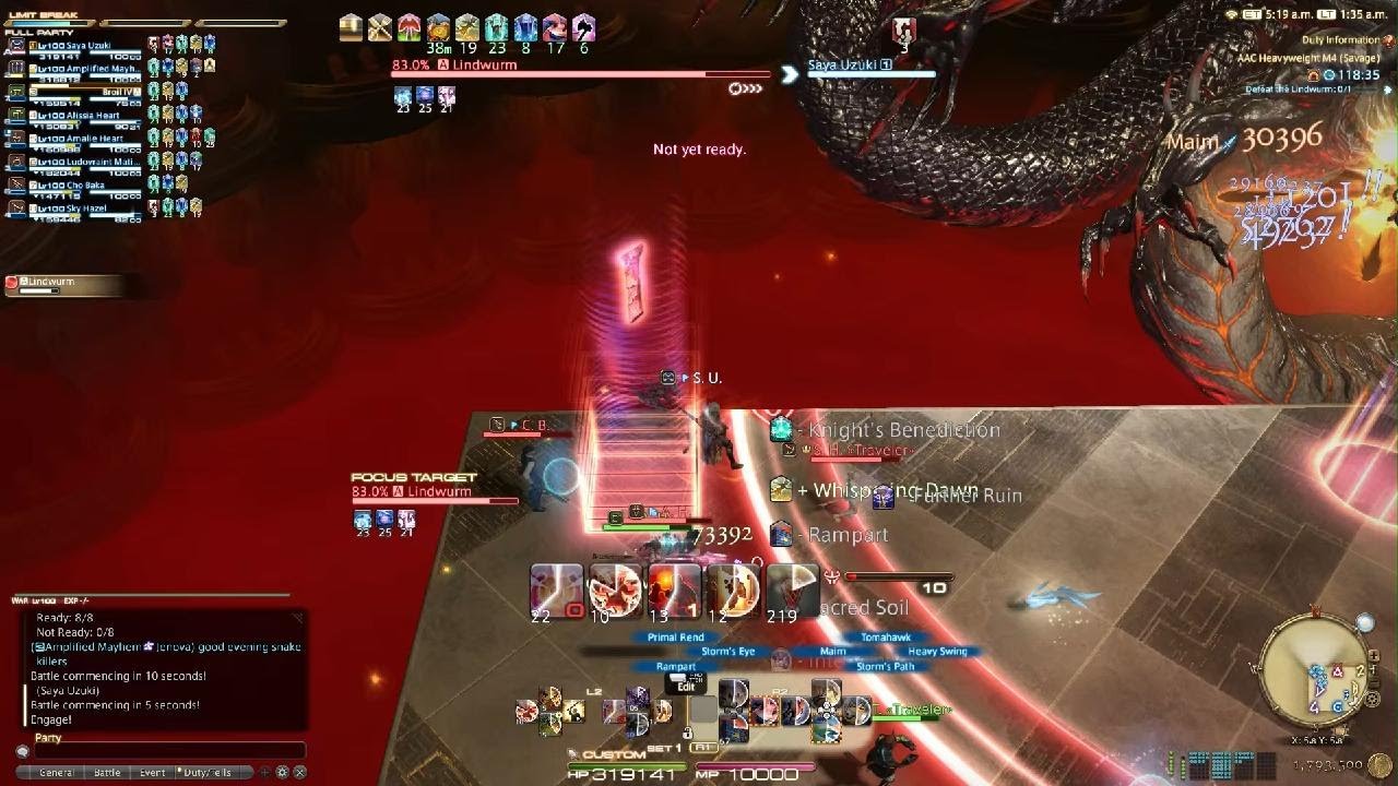 FINAL FANTASY XIV M12S P1 Clear War PoV