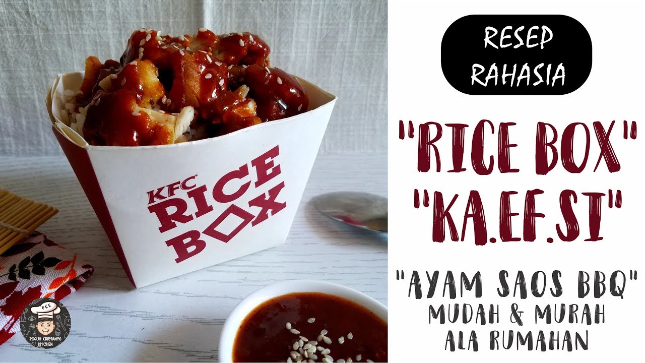 Resep Rahasia RICE BOX KaEfSi 100% Mirip Polll Super Mudah & Murah