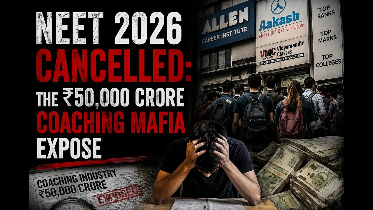 NEET 2026 Cancelled: The ₹50,000 Crore Coaching Mafia Expose