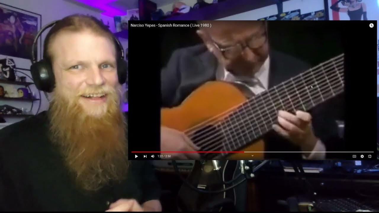 NARCISO YEPES - Spanish Romance (10 String Guitar) REACTION | Metal Head DJ Reacts