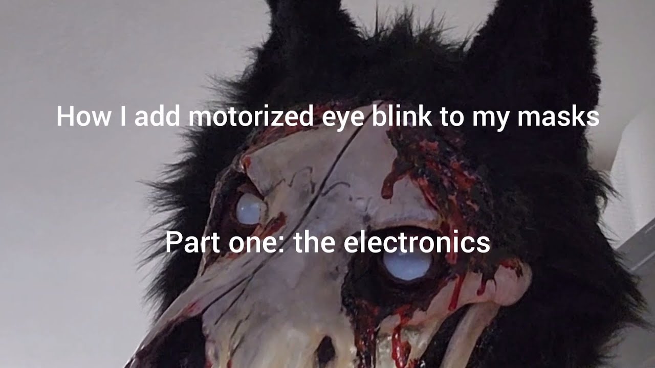 How I add eye blink animatronic to any mask - Part 1: the mechanism