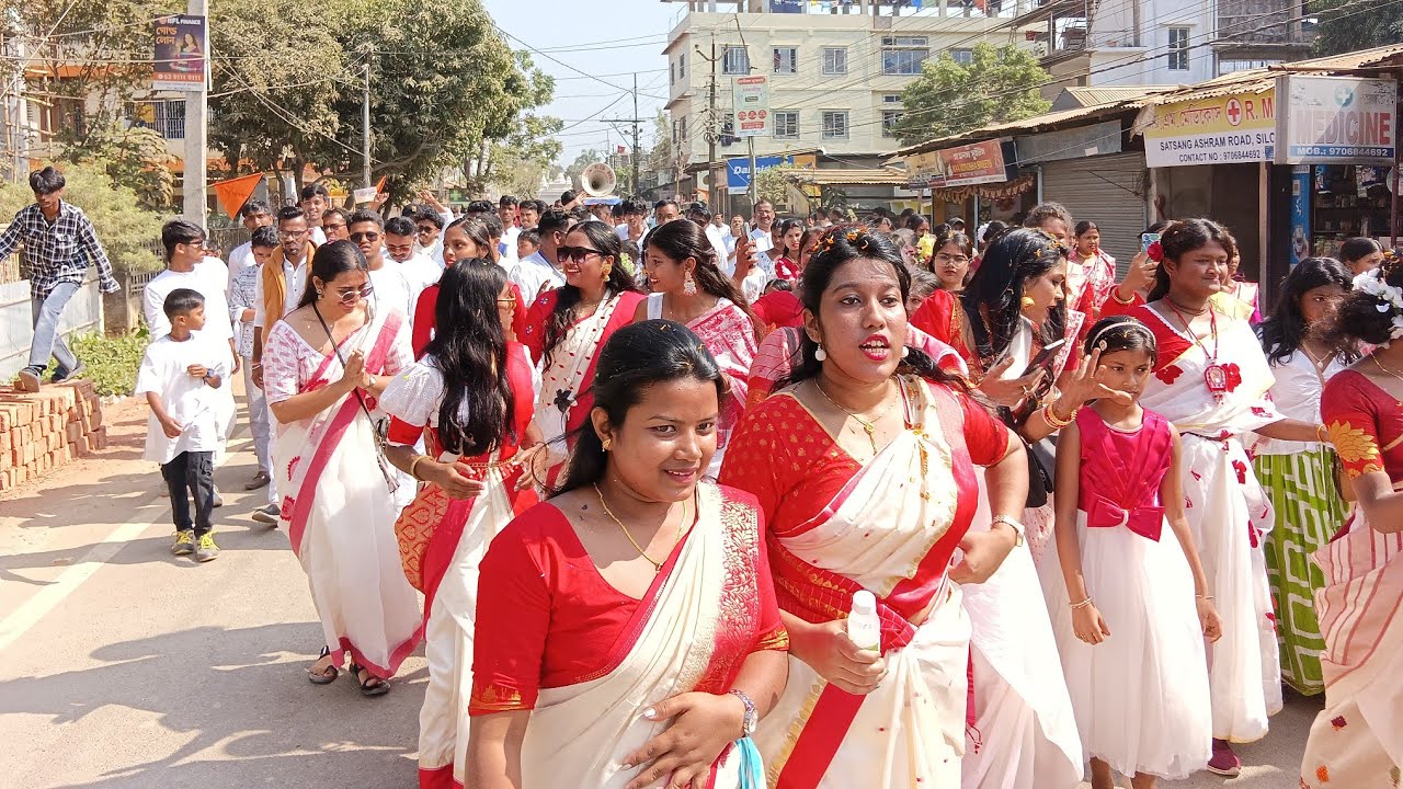 SATSANG VIHAR SILCHAR এ ভক্তের জোয়ার আজ শ্রী শ্রী ঠাকুরের ১৩৮তম জন্ম মহোৎসবে, প্রচেশনের ভিডিও 