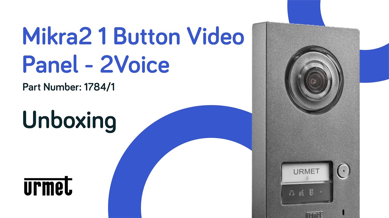 Urmet Mikra2 1 Button Panel - 2Voice