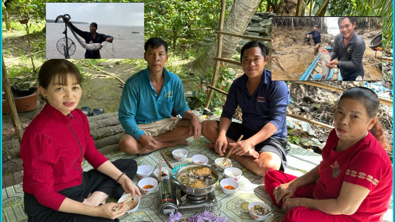 Ba dượng cháu nhảy múa vì sung sướng khi lên con cá cực khủng 