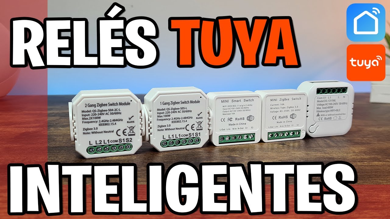 🔴Relés INTELIGENTES Wifi y Zigbee TUYA Smartlife - Alexa y Google Home