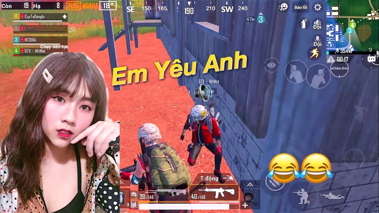 PUBG Mobile | Trà Trộn CĐ - Gặp Phải Chị Gái DamDang Thả Thính Suốt Cả Trận 😂