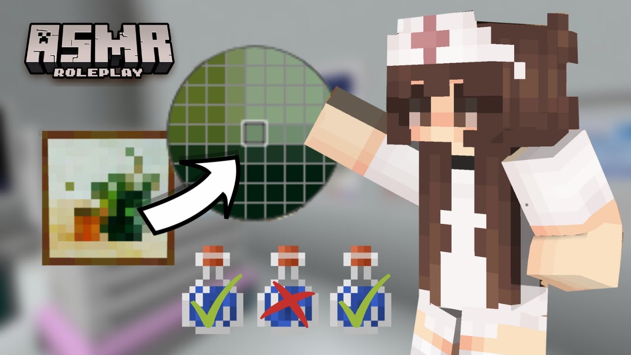 asmr lento y suave para dormir | nervios craneales roleplay minecraft