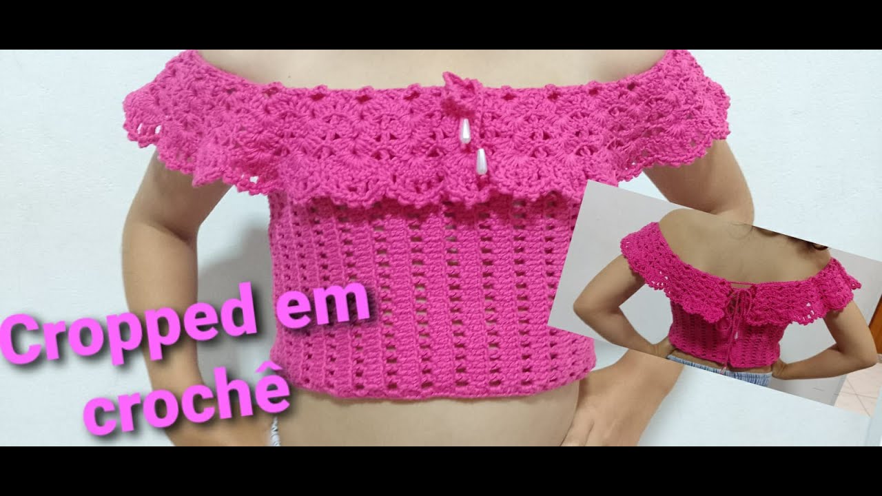 Blusa  ciganinha de crochê infantil | Cropped em crochê passo a passo Lindo e fácil!! Crochê de luxo