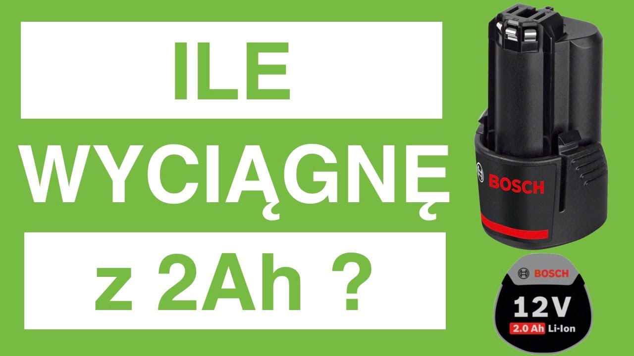Sprawdzam wydajność akumulatora LI-ION Bosch GBA 12V 2Ah i odkurzacz Bosch Professional GAS 12V