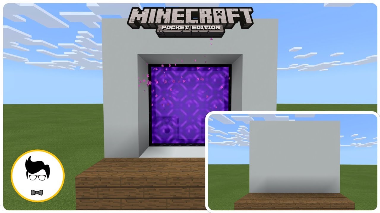 Minecraft PE SMALLEST 3X3 HIDDEN NETHER PORTAL (PE/Xbox/Windows10/Switch)