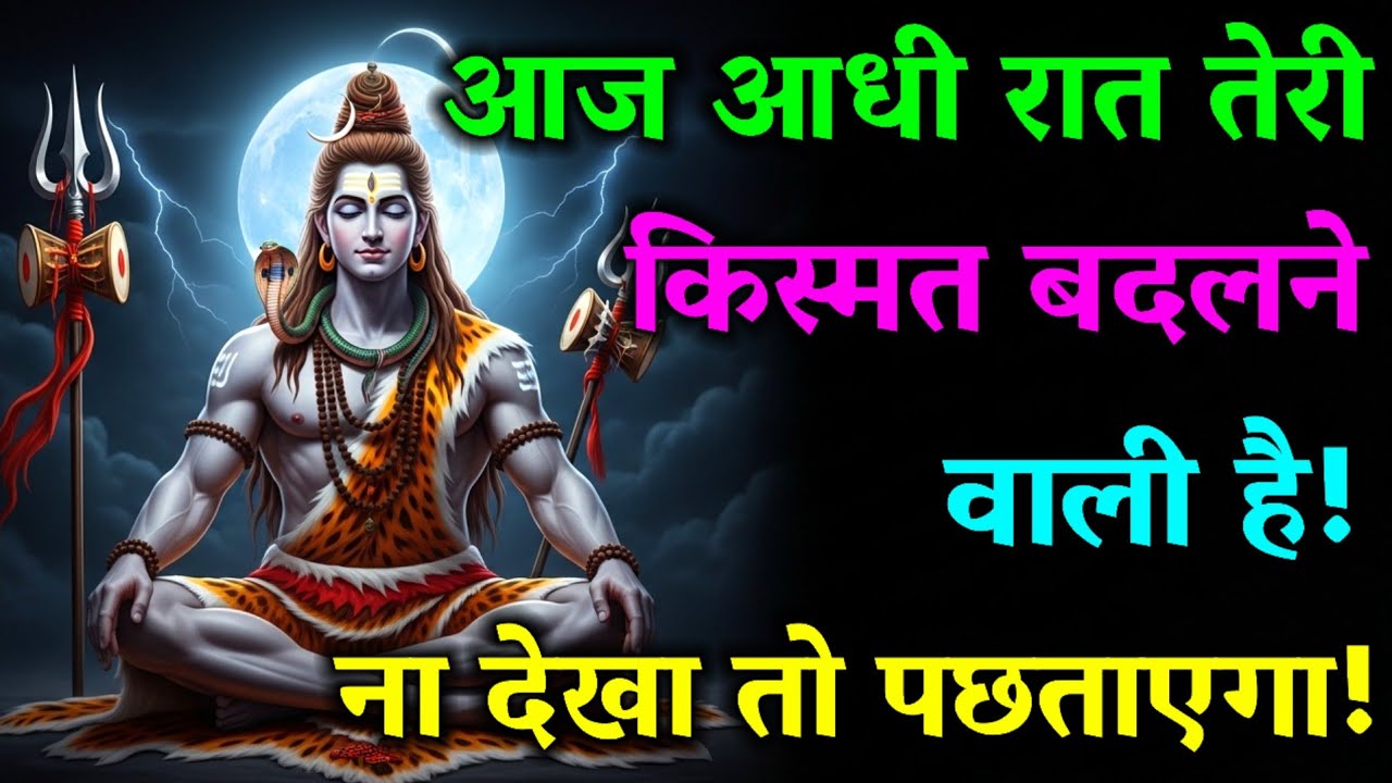 🔱 888🕉️ Mahadev Ji Ka Sandesh 💯 आज आधी रात तेरी किस्मत बदलने वाली है | ना देखा तो पछताएगा 😱