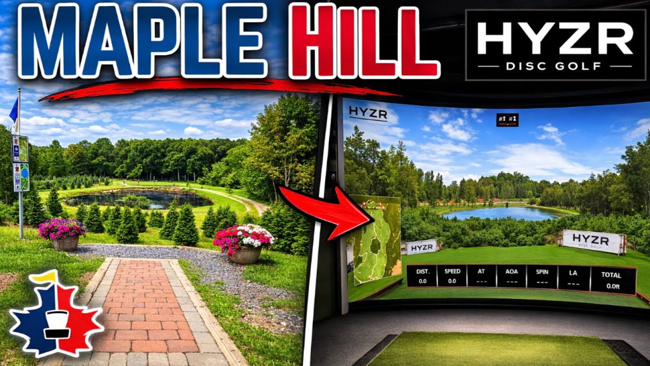 I played MAPLE HILL on a disc golf SIMULATOR (HYZR ONE) 