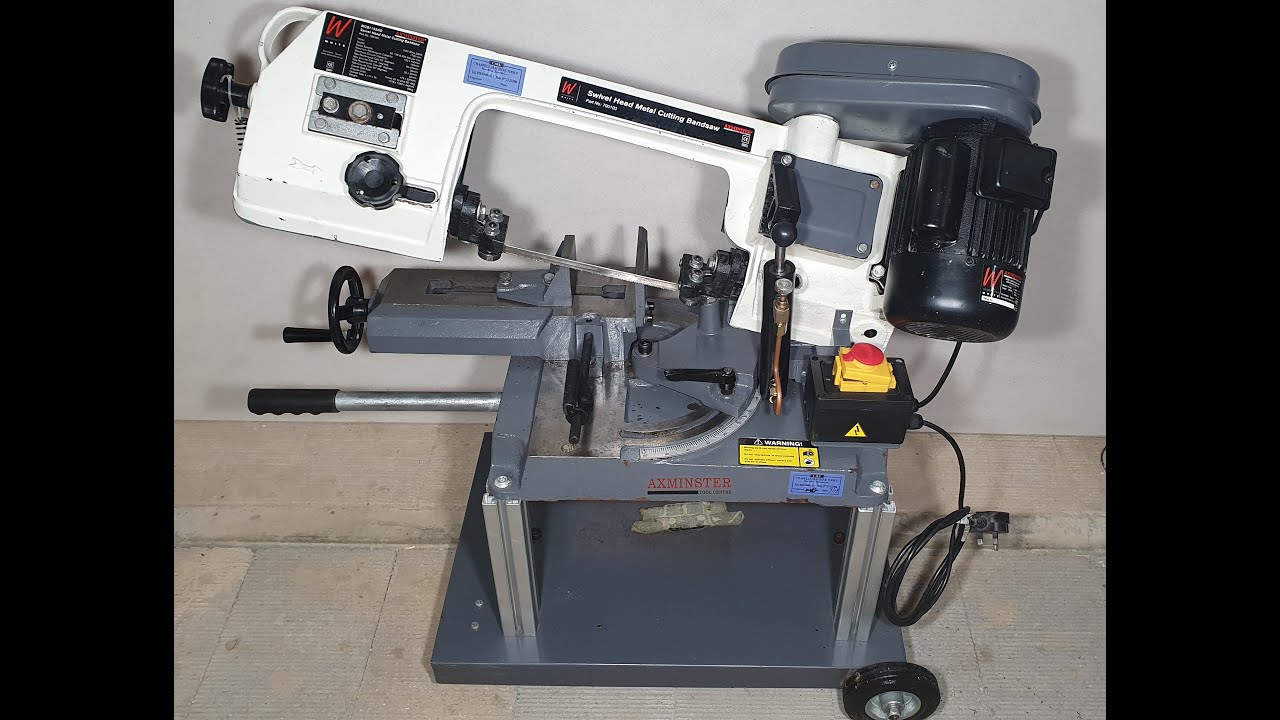 AXMINSTER MODEL ENGINEER SERIES MCB115SHD SWIVEL HEAD METAL CUTTING BANDSAW