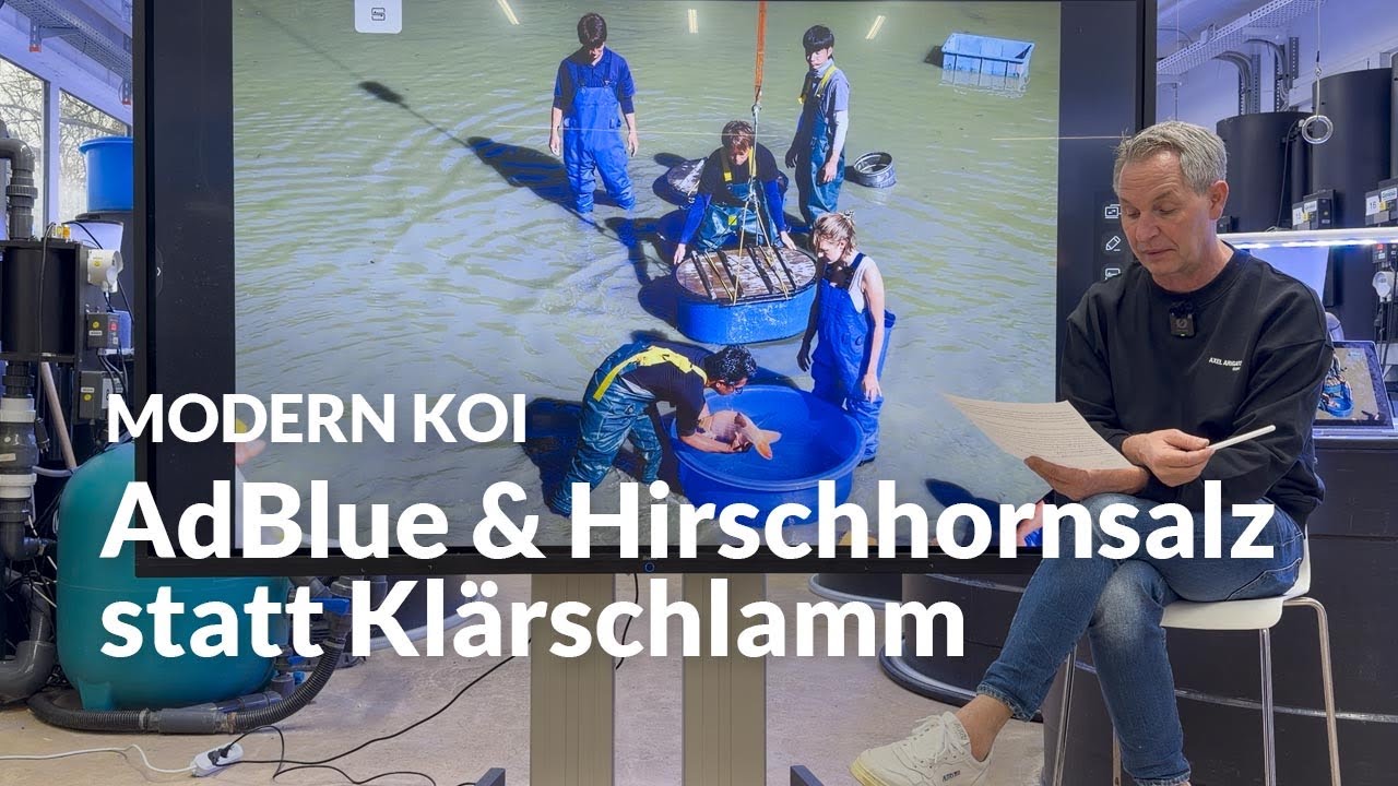 Kann mal den Filter mit Klärschlamm einfahren ? | Modern Koi Blog #7952