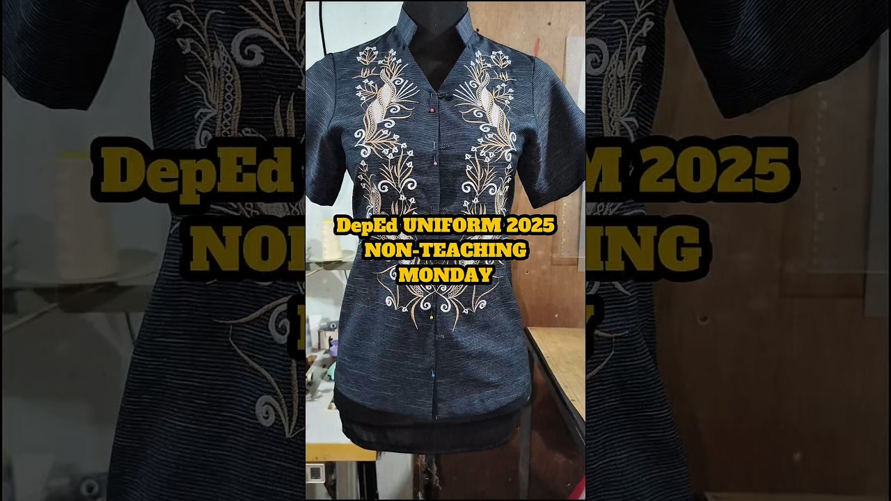 NEW DEPED UNIFORM 2025 NON-TEACHING FOR MONDAY, FEMALE UNIFORM