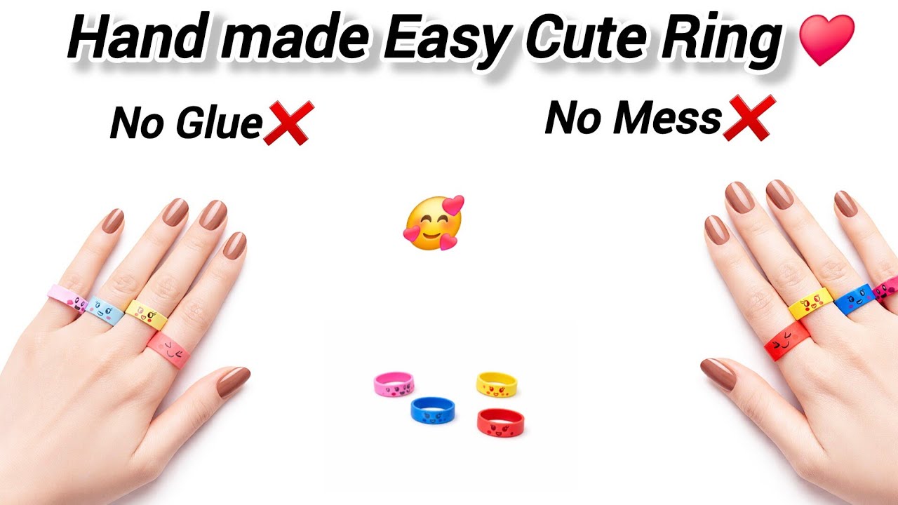 DIY Cute Paper Bunny Rings | How to Make Origami Rings at Home