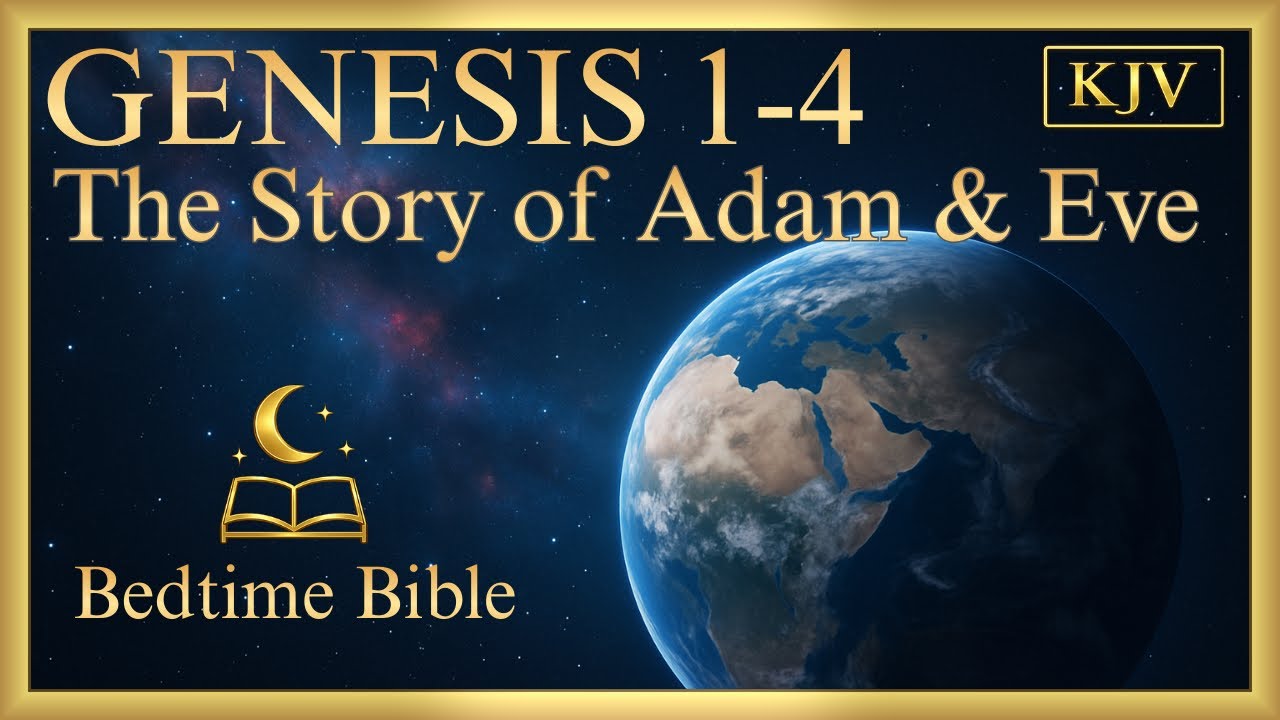 Genesis 1–4 (KJV) | The Story of Adam & Eve | Bible Reading for Sleep & Peace