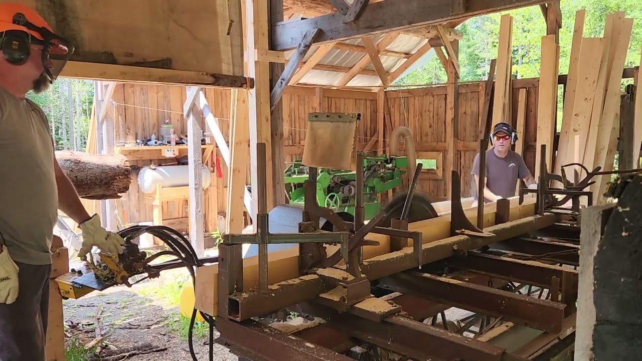 Sawing siding out of an old 6x6