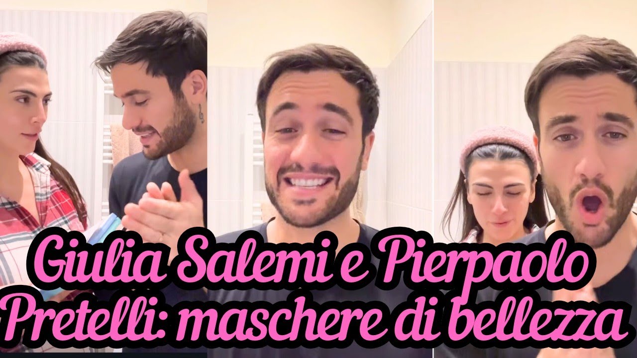 GIULIA SALEMI e PIERPAOLO PRETELLI giocano a tombola e si fanno le maschere di bellezza 😂😂