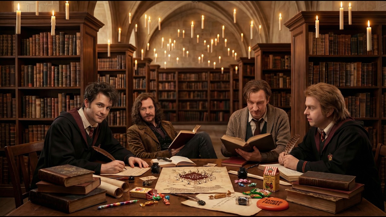 2 Hour Study With Me at Hogwarts Library  | Pomodoro 50/10 | Deep Focus Ambience