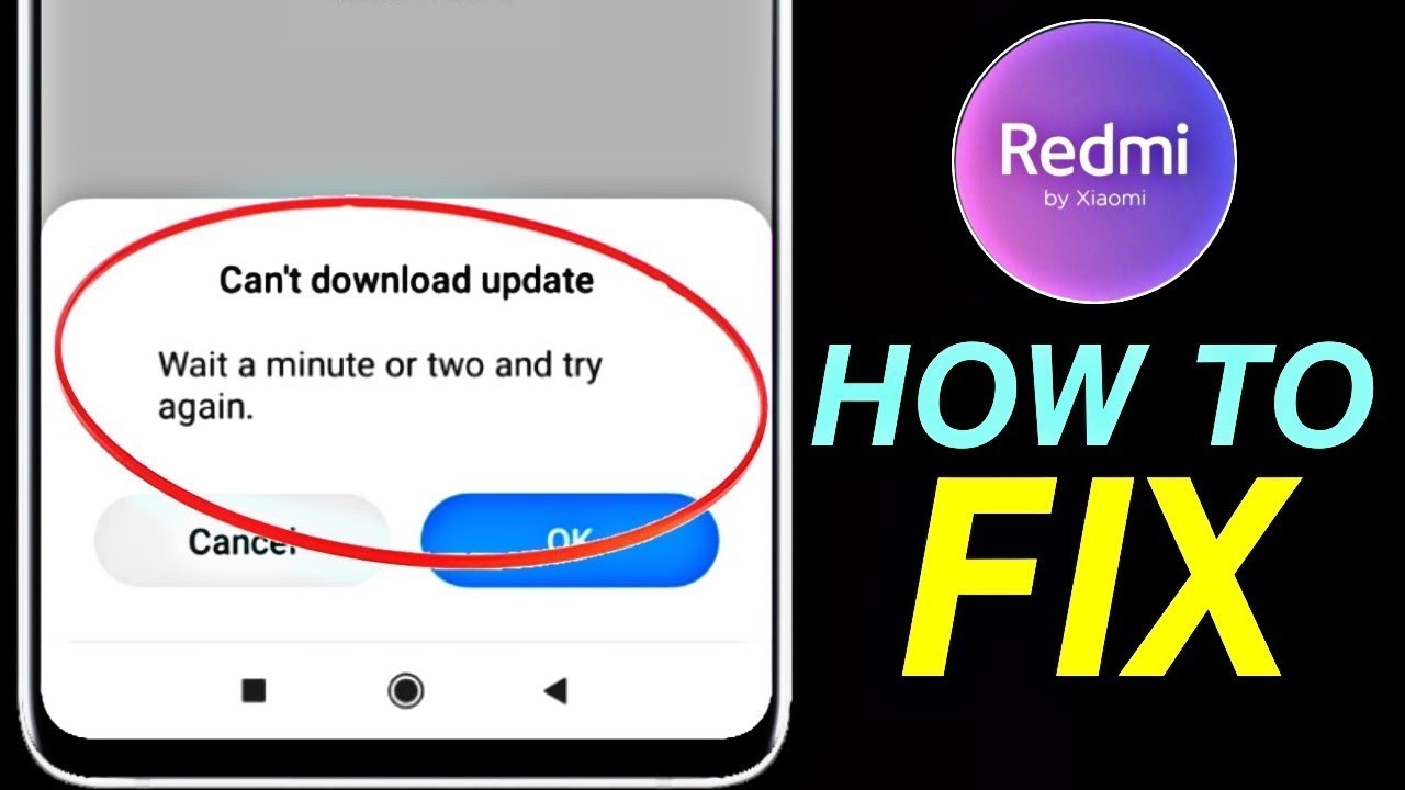 How to Fix {Can't Download} Error On Mi Mobile | miui 12 update problems solution by Deartechz