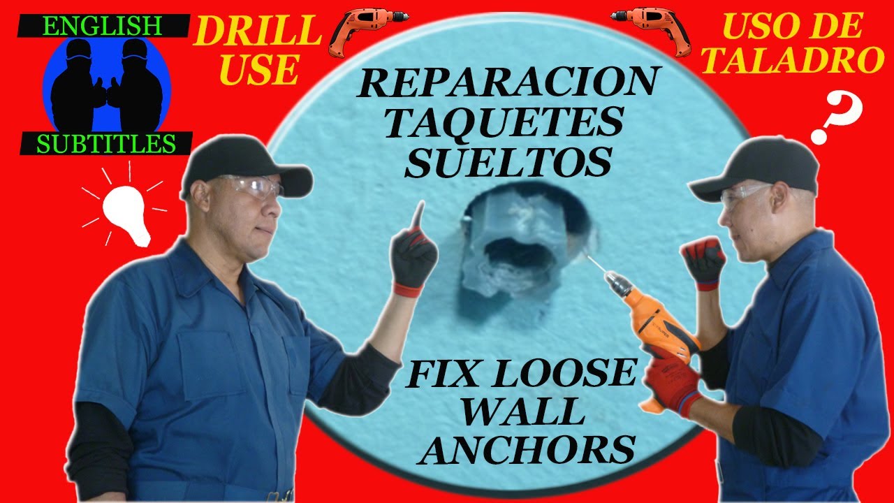 ¡EL MEJOR TRUCO! para REPARAR TAQUETES SUELTOS Y ¡APRENDER EL USO DE TALADRO! FIX LOOSE WALL ANCHORS