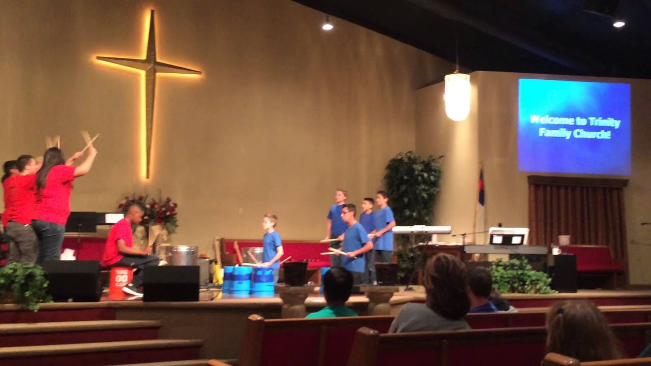 The Philisticks vs The Israelbeats. GOC unconventional percussion group. Fine Arts 2015.