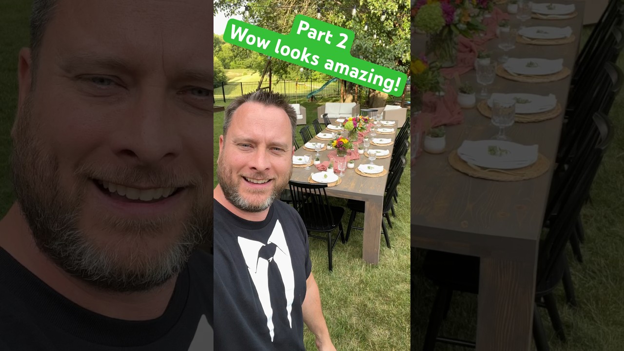 Part 2 - Wow this looks amazing #woodworking #backyard #party