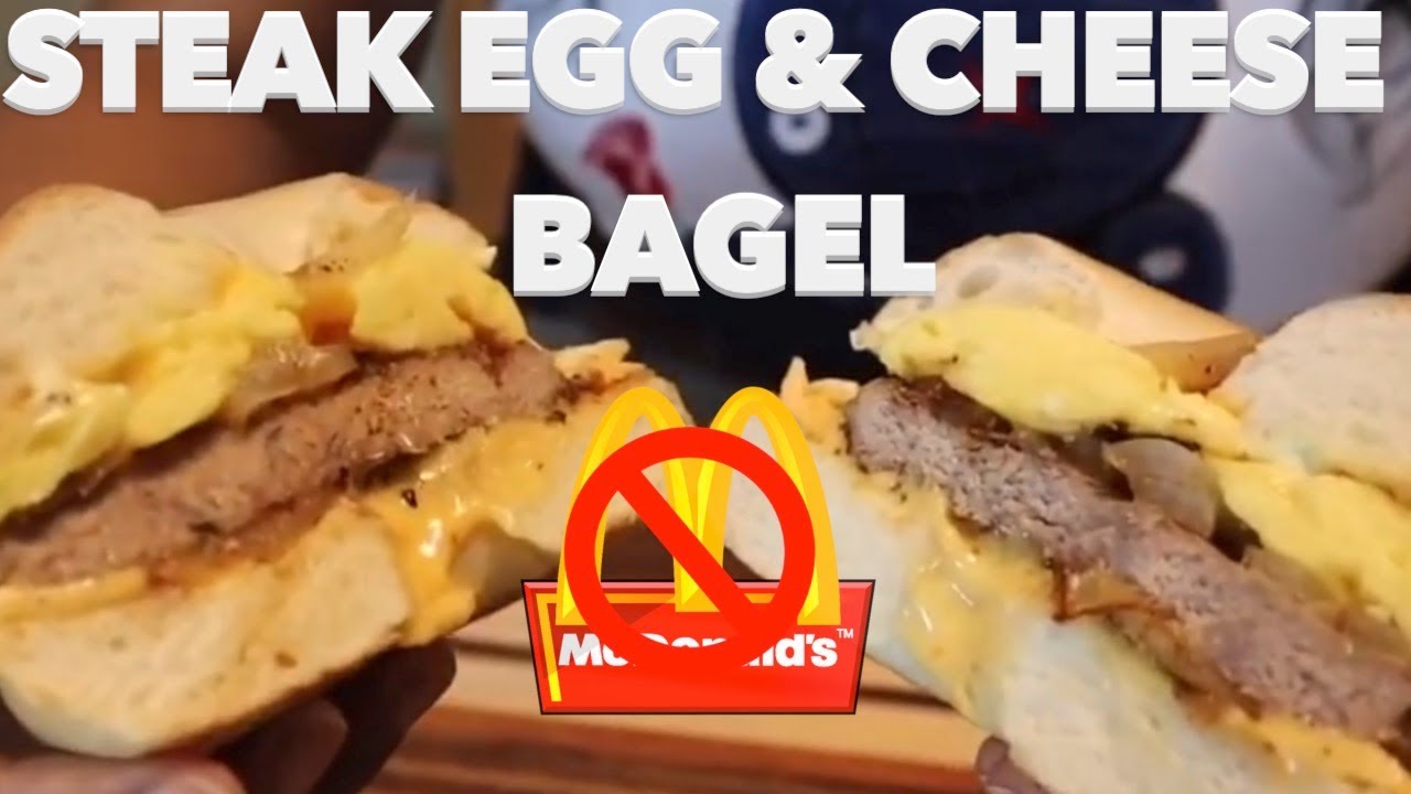 How to make the Ultimate McDonalds Steak egg and Cheese Bagel