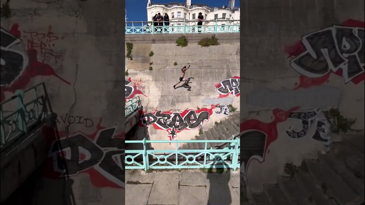 Could you JUMP this in 1 step?? #shorts #parkour #height #drops #parkourlife